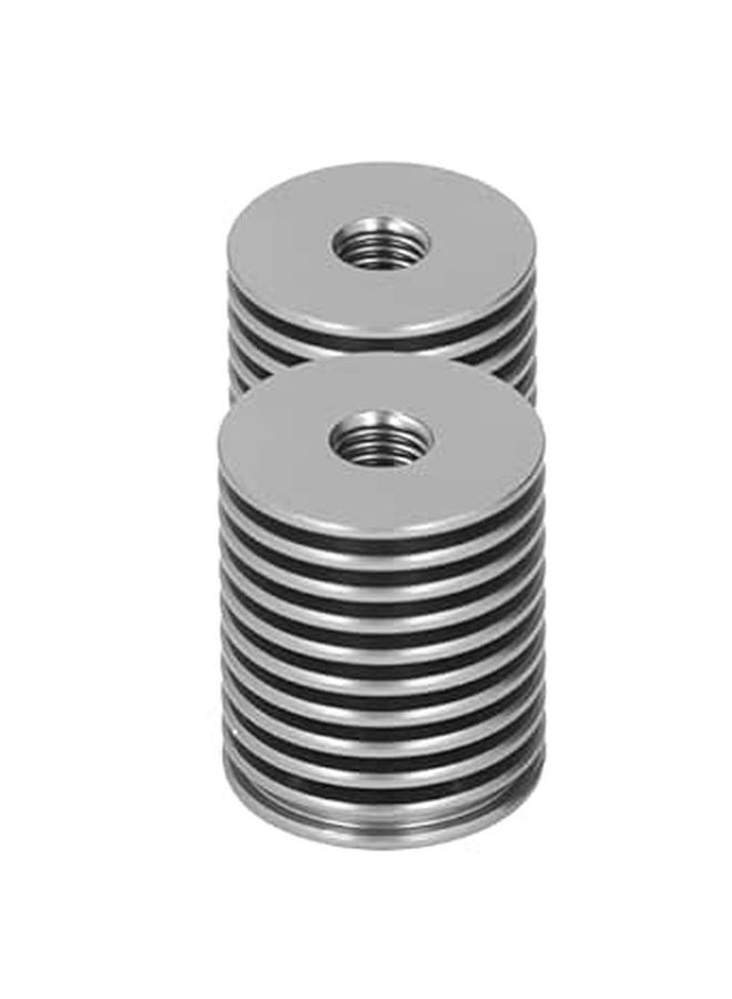 مشتت حراري من الألومنيوم بفتحة M7، قطعتان، بلون رمادي رمادي، لـ V6 Hotend، فوهة 0.1 مم و 0.2 مم - Image 1
