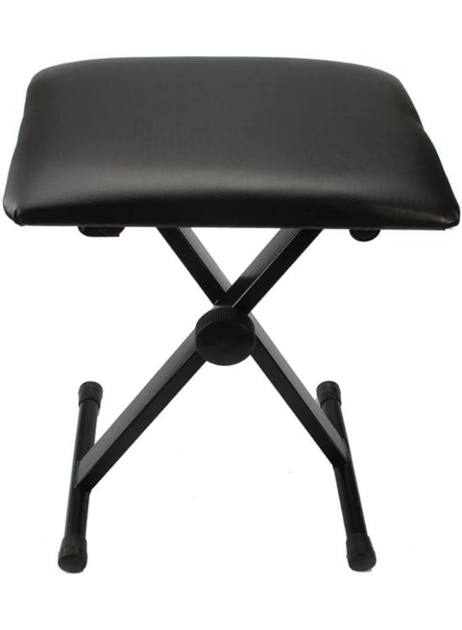 MegArya Double X Keyboard Stand With Piano X Bench Stool - Image 2