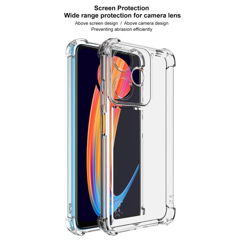 BURAQ Case Cover For Infinix Hot 30i / 30i NFC IMAK UX-4 Series Four-corner Shockproof Phone Case(Transparent) - Image 1