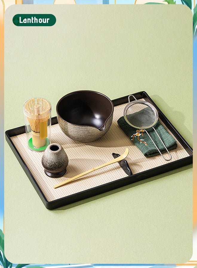 أسيف مجموعة أدوات ماتشا مخصصة خاصة من 7 قطع | تتضمن وعاء ماتشا خزفي، وخفاقة، وملعقة من الخيزران، والمزيد | مصممة لعشاق الماتشا - Image 4