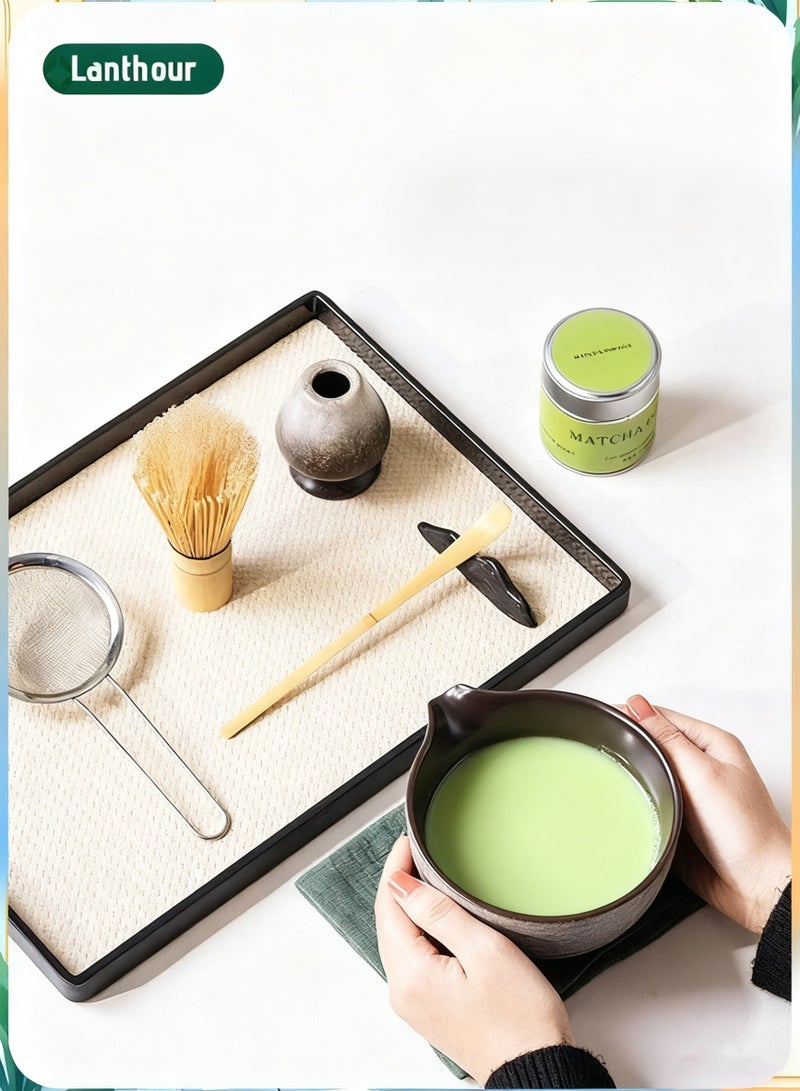 أسيف مجموعة أدوات ماتشا مخصصة خاصة من 7 قطع | تتضمن وعاء ماتشا خزفي، وخفاقة، وملعقة من الخيزران، والمزيد | مصممة لعشاق الماتشا - Image 5