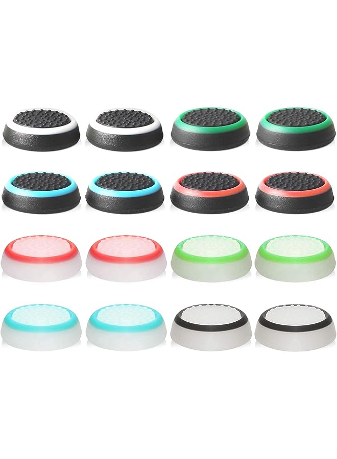 Abd Joystick Thumbstick Cap Attachments Protective Cap Made Of Silicone For Ps5，Ps4 Xbox 360 Ps3 Controllers (8 Pairs Of Mixed Colors) - Image 1