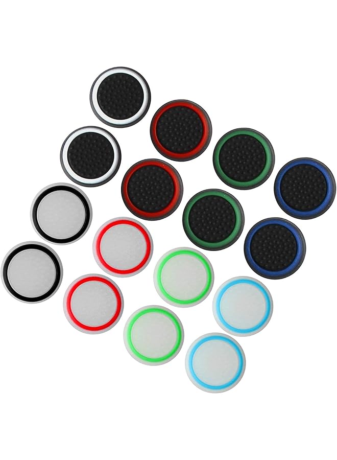 Abd Joystick Thumbstick Cap Attachments Protective Cap Made Of Silicone For Ps5，Ps4 Xbox 360 Ps3 Controllers (8 Pairs Of Mixed Colors) - Image 2