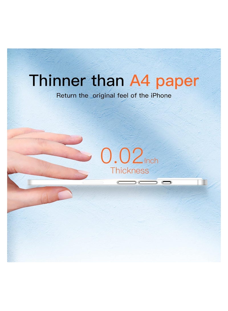 جراب نحيف متوافق مع iPhone 15 Plus، جراب خلفي من الجلد غير اللامع الرقيق [مضاد لبصمات الأصابع وغير قابل للاصفرار] غطاء حماية فائق مع حماية للكاميرا - Image 3