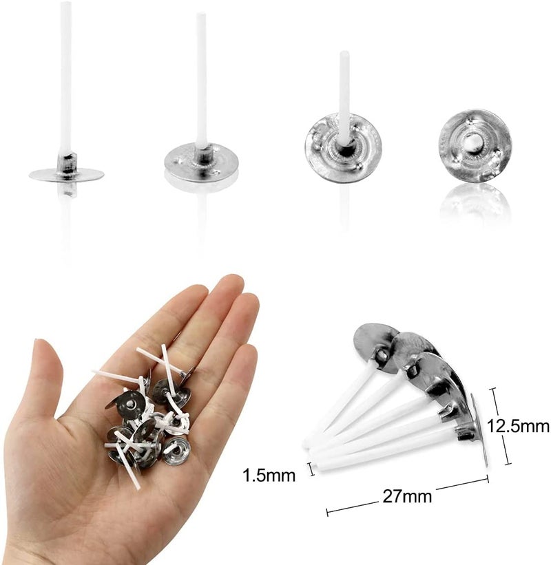 GSXRB 500pcs/1'' Tea Light Candle Wicks, Pre-Waxed Tealight Wicks for Soy Wax Candle Making - Image 2