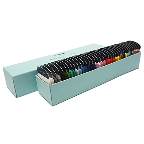DARUMA Sashiko Thread 100% Cotton Card Type (43.7 yd) x 37 Colors with English Manual and Gift Box, Sewing & Embroidery Value Set (Thin, 37 Colors) - Image 1