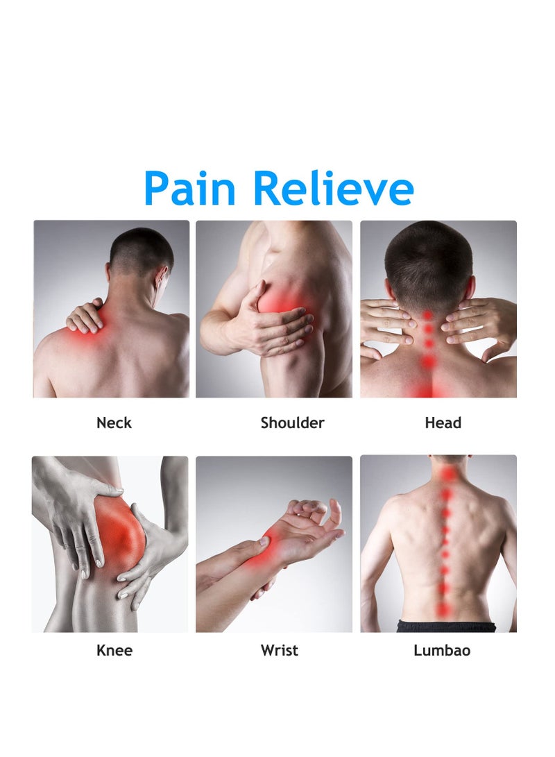 إسكدنيا قلم الوخز بالإبر لتخفيف الآلام، جهاز إلكتروني قابل لإعادة الشحن، طاقة خطوط الطول القوية، أدوات تدليك 5 في 1 - Image 4