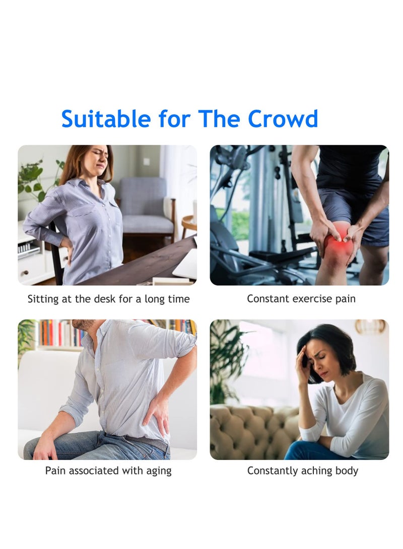 إسكدنيا قلم الوخز بالإبر لتخفيف الآلام، جهاز إلكتروني قابل لإعادة الشحن، طاقة خطوط الطول القوية، أدوات تدليك 5 في 1 - Image 3