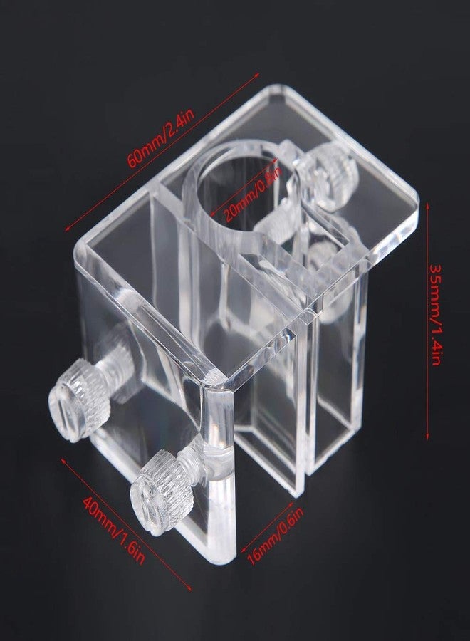 Beufee Air Water Pipe Clip, 20mm Fish Tank Water Pipe Mounting Clip Aquarium Tube Clamp Hose Holder Water Hose Holder for Aquarium - Image 3