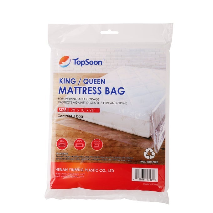 MATTRESS BAG FOR STORAGE MATTRESS DISPOSAL BAG KINGQUEEN SIZE CLEAR