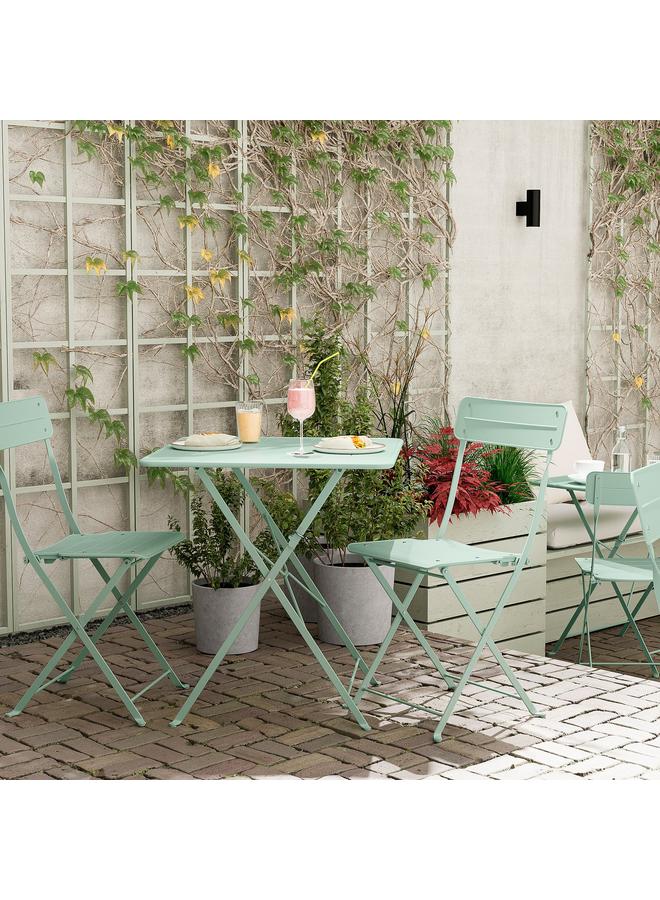 زبون كرسي قابل للطي، أخضر فاتح للاستخدام الخارجي - Image 3