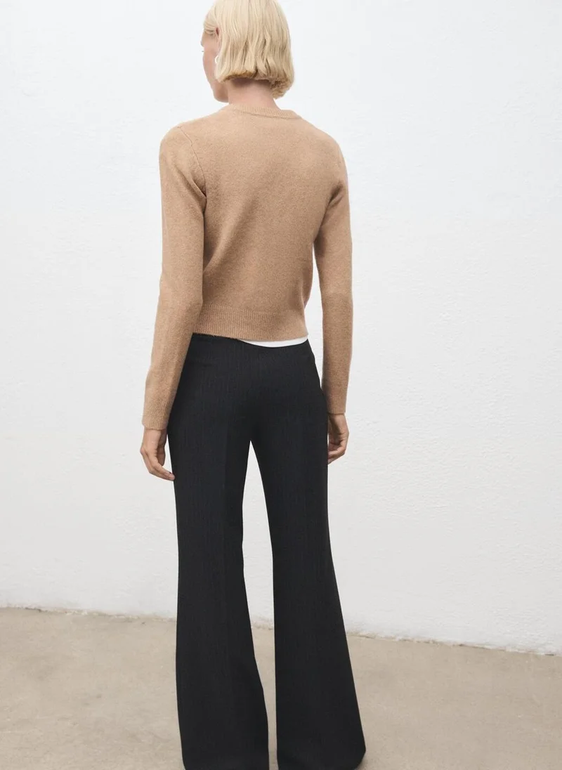 MANGO Knitted button cardigan