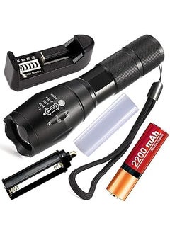 Eis Eis Flashlight Torch Rechargeable Led with Cob Light Mini Waterproof Portable Metal Body Waterproof LED Outdoor Lamp Search Light 18W Flashlight Torch Lamp 2200 mAh Battery  - Image 1