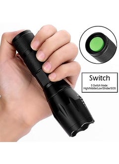 Eis Eis Flashlight Torch Rechargeable Led with Cob Light Mini Waterproof Portable Metal Body Waterproof LED Outdoor Lamp Search Light 18W Flashlight Torch Lamp 2200 mAh Battery  - Image 4