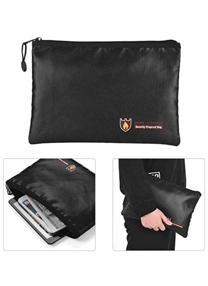 Rubik Fireproof Bag with Zipper Fire Safe Bag Pouch for Documents Cash Money Passports Cards for Home Office (29x20cm) Medium  - Image 5