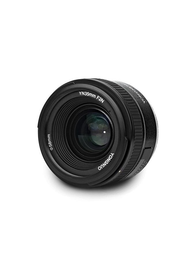 YONGNUO - YN35mm F2N Lens 1:2 AF/MF Wide-Angle Fixed/Prime Auto Focus Lens for Nikon DSLR Cameras - Image 1