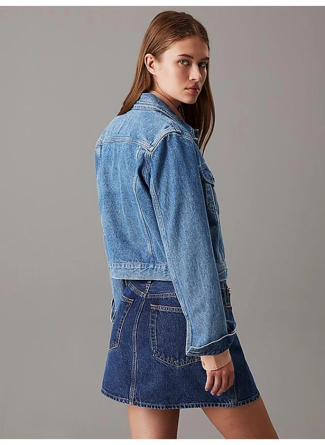 كالفن كلاين جينز Button Down Crop Denim Jacket