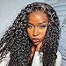 ISEE HAIR Water Wave HD Lace Front Wig Wear & Go Glueless Lace Wigs For Women No Glue 5x7 HD Lace Pre Cut Wig Human Hair Wigs Transparent Lace Closure Wigs 180% Density 20 Inch - Image 2