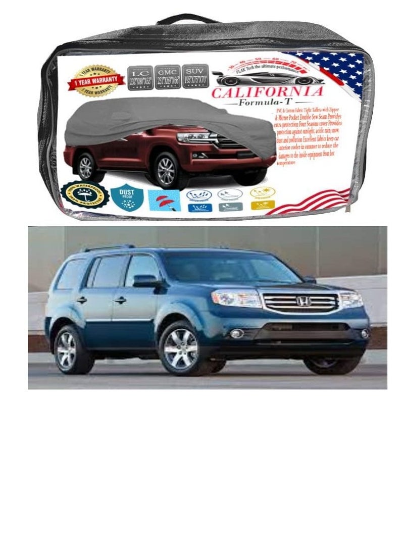 California formula-T California Car body Cover Windproof  Scratch Resistant Cover with Working Gloves HONDA PILOT 