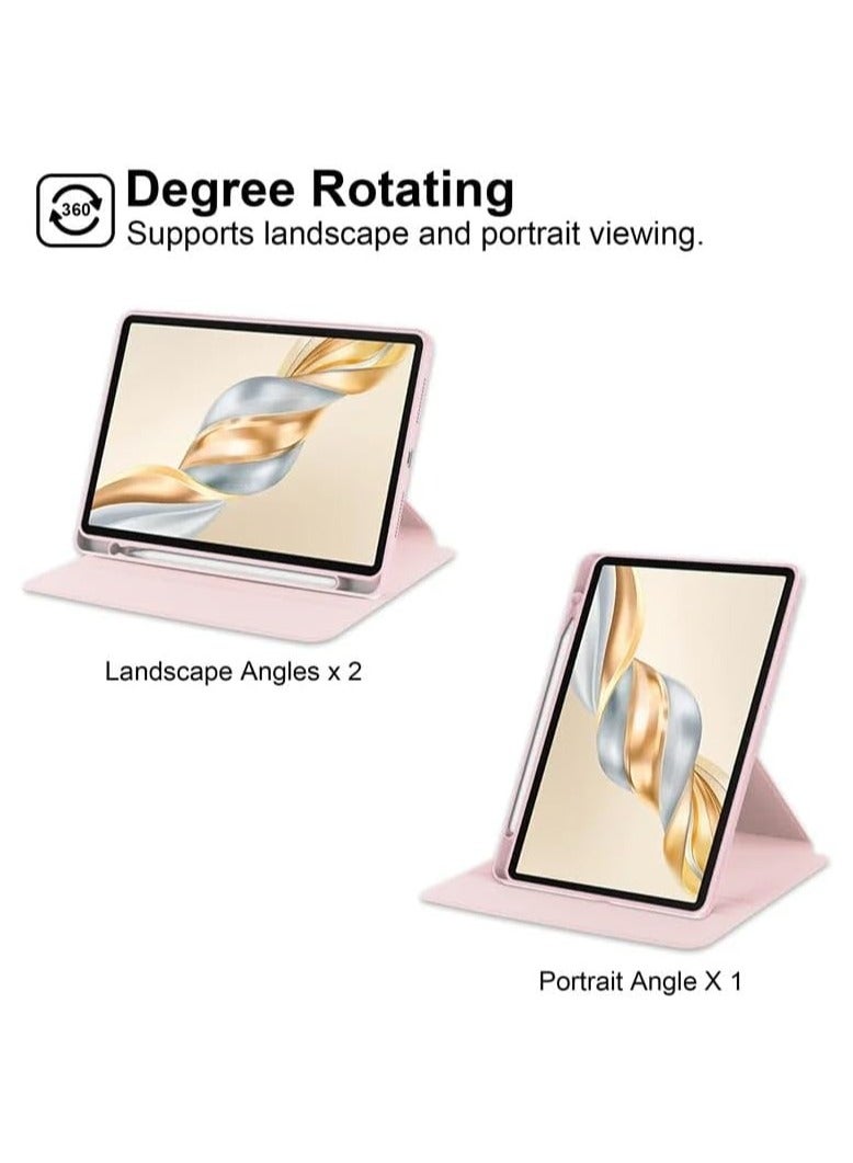 حافظة تابلت لجهاز Honor Pad X9a بحجم 11.5 بوصة مع قاعدة دوارة 360° وغطاء واقي مع فتحة قلم - Image 3