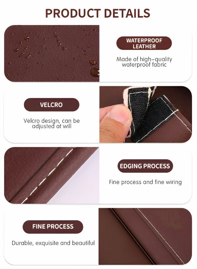 GROIC Car Backseat Organizer PU Leather with Foldable Table Tray, Car Seat Back Organizers with Dining Table Tray Holder for Kids Travel Accessories Organizer 1 Pack - Image 4