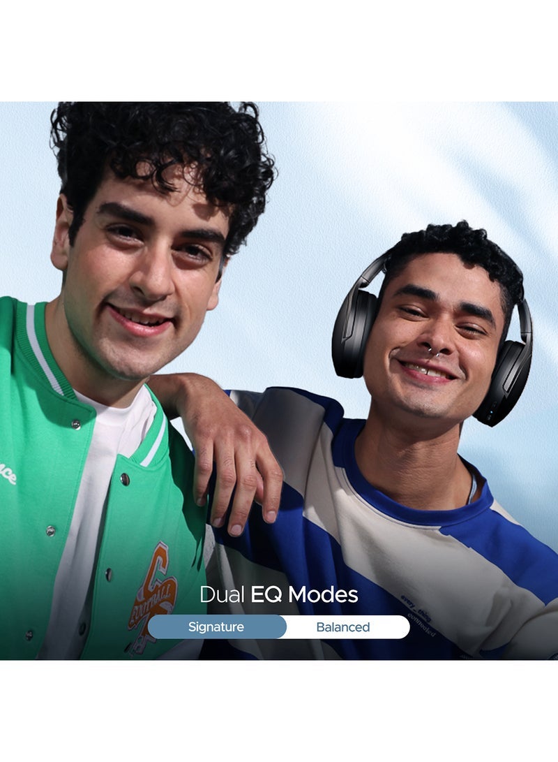 Gravity Rockerz 551ANC Hybrid Active Noise Cancellation Headphones With Up to 100H Playtime, ASAP Charge, Ambient Sound Mode & Dual EQ Modes, ENx Technology Black - Image 3