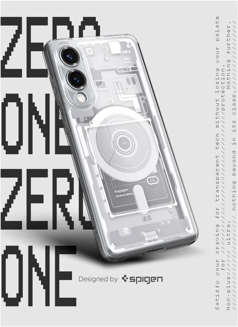 Spigen Ultra Hybrid MagFit for Samsung Galaxy S25 EDGE Case Cover with MagSafe (2025) - Zero One White  - Image 3
