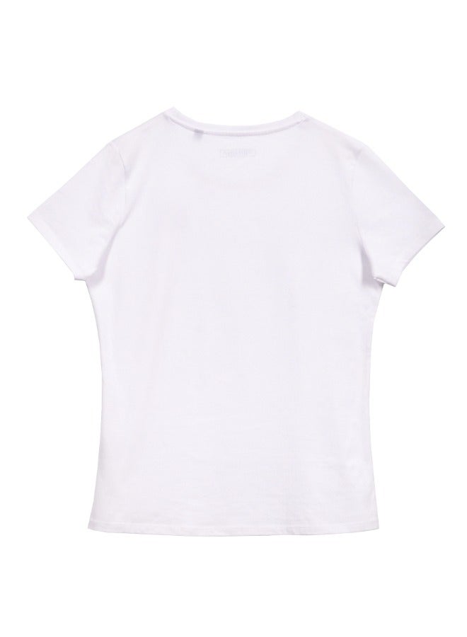 Primina Women's printed T-Shirt -Peacock, round neck, 100% cotton, regular fit - Image 2