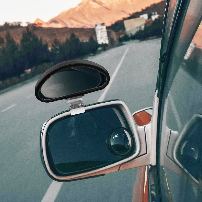 🚗 مرآة جانبية خلفية زاوية واسعة لتعزيز السلامة بتصميم قابل للتعديل - Image 2