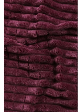 MERINOS Modern Line 2 Piece Blanket Set Single - Cherry  - Image 2