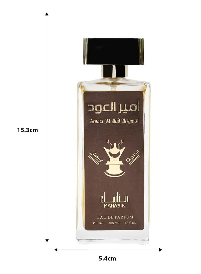 أمير العود عطر مناسك أمير العود أورجينال للرجال أو دو بارفان 100 مل  - Image 3