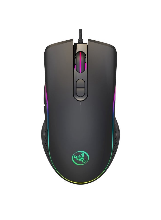 NIBEMINENT Wired Keyboard Mouse Combo Black  - Image 4