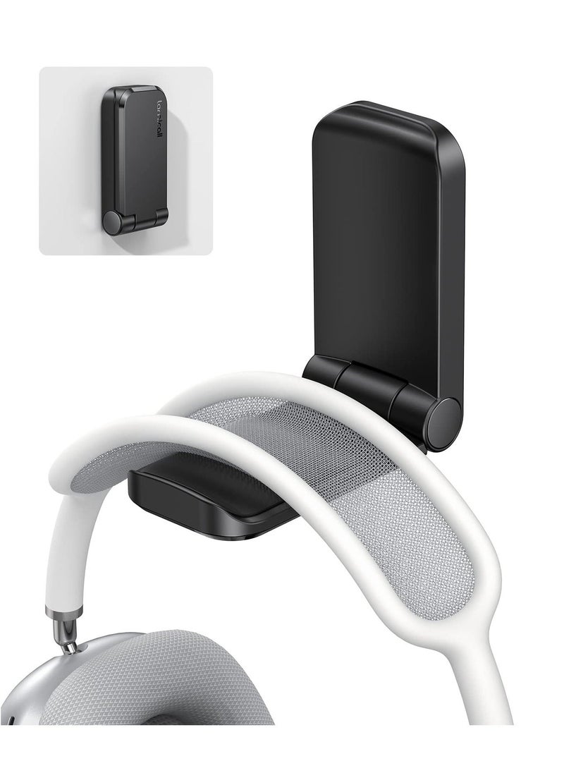 Generic - Headphone Stand Magnetic Foldable Headset Holder with Strong Adhesive Headset Stand Holder Clip Under Desk Compatible with AirPods Max Sennheiser Beats Bose AKG JBL HyperX and More - Image 1