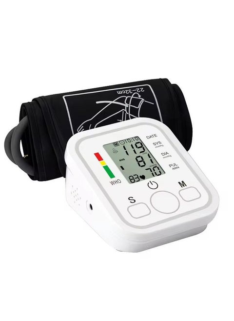 Portable Blood Pressure Monitor Household Sphygmomanometer Arm Band Type Digital Blood Pressure Meter Tonometer With USB Cable