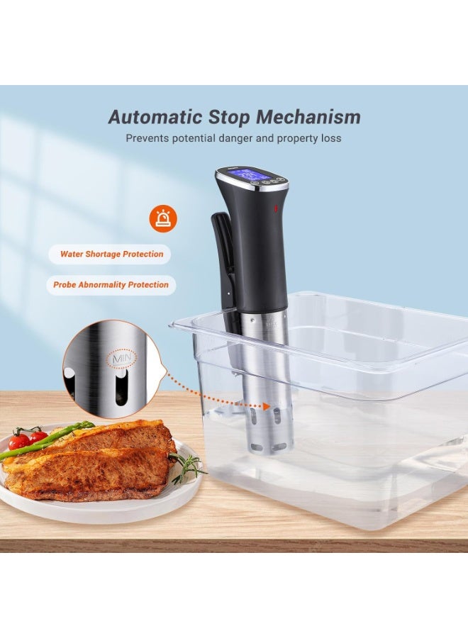 INKBIRD WiFi Sous Vide Machine ISV-300W Immersion Circulator IPX7 Waterproof Precision Culinary Cooker Remote Control with App Precise ±0.1°C Temperature Control Perfect for Sous Vide Cooking at Home - Image 5