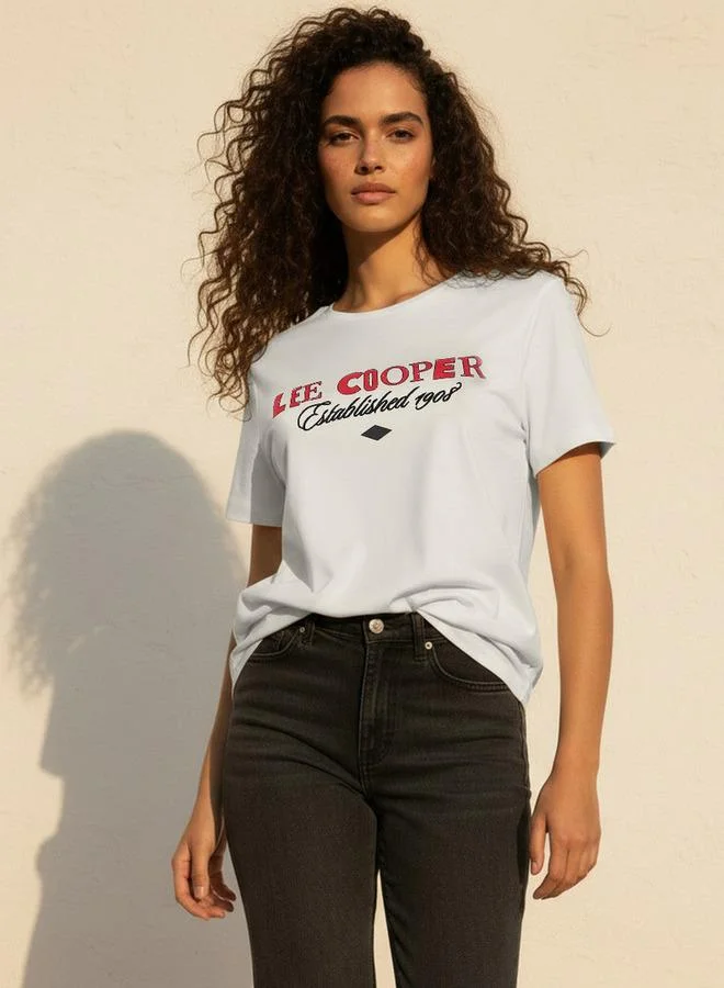 Lee Cooper Lee Cooper Relaxed Fit Cotton T shirt with Embroidery