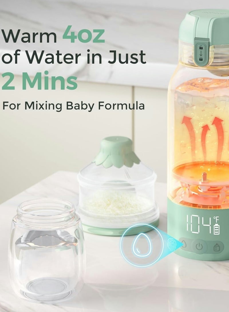 Momcozy Portable Milk Warmer for Travel – Dual Heating Modes for Breast Milk & Water, Portable Bottle Warmer with Fast Heating & Long Battery Life, 17 Ounces Large Capacity to Meet Your All-Day Needs - Image 3
