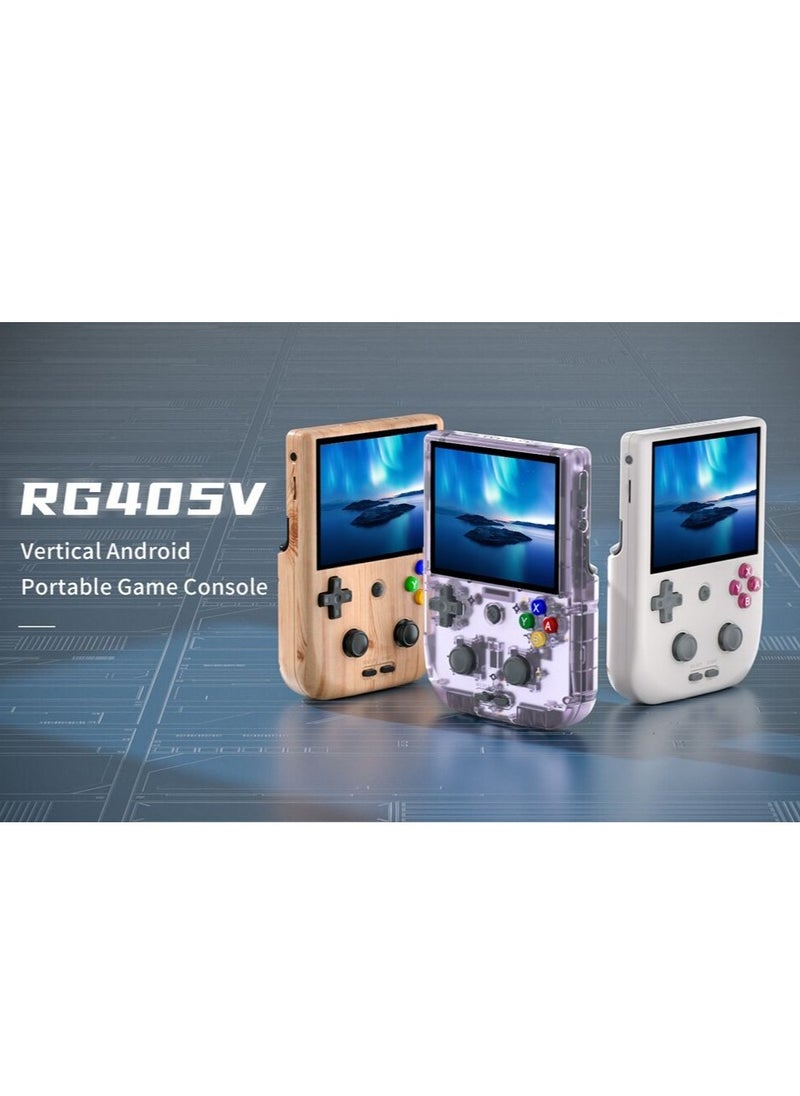ANBERNIC  - RG405V Retro Handheld Game Console, Unisoc Tiger T618 Android 12 System 4.0 Inch IPS Touch Screen Support 5G WiFi Bluetooth 5.0 with 128G TF Card 3172 Games 5500mAh Battery - Image 1