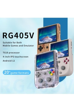 RG405V Retro Handheld Game Console, Unisoc Tiger T618 Android 12 System 4.0 Inch IPS Touch Screen Support 5G WiFi Bluetooth 5.0 with 128G TF Card 3172 Games 5500mAh Battery - pzsku/ZBE2900C5A2FD33F03338Z/45/_/1704768477/1d52e8b9-1781-41ee-b42f-990b596f624a