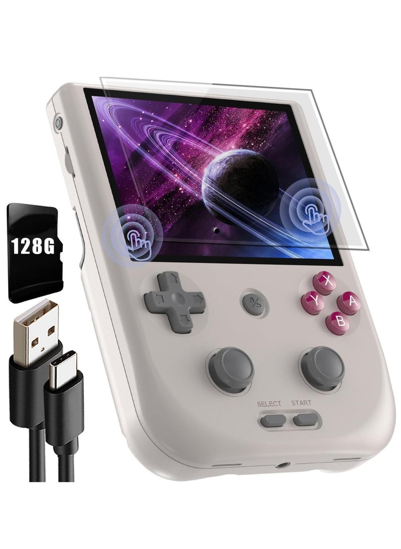 ANBERNIC  - RG405V Retro Handheld Game Console, Unisoc Tiger T618 Android 12 System 4.0 Inch IPS Touch Screen Support 5G WiFi Bluetooth 5.0 with 128G TF Card 3172 Games 5500mAh Battery - Image 1