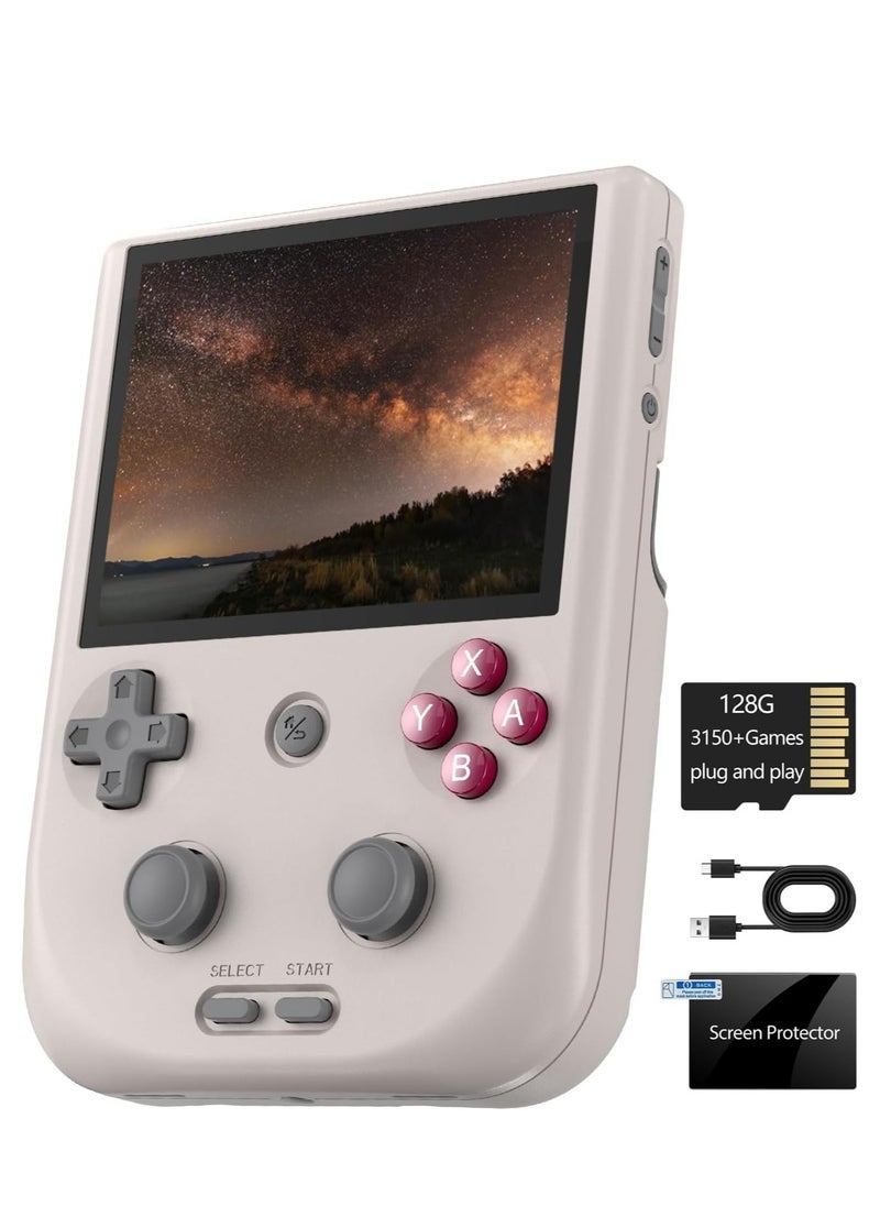 ANBERNIC  - RG405V Retro Handheld Game Console, Unisoc Tiger T618 Android 12 System 4.0 Inch IPS Touch Screen Support 5G WiFi Bluetooth 5.0 with 128G TF Card 3172 Games 5500mAh Battery - Image 1