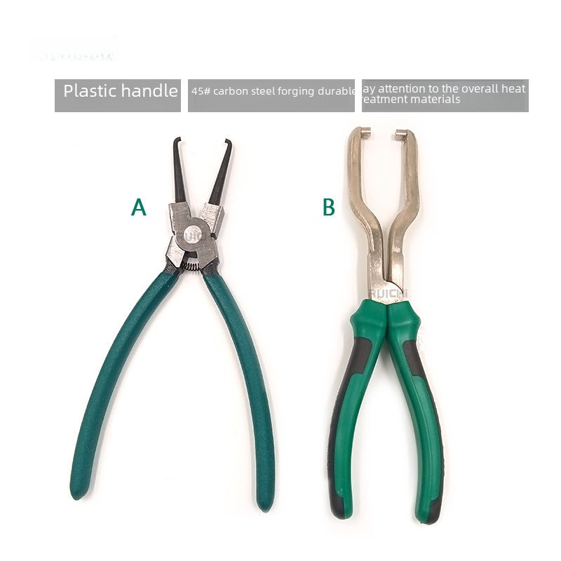 Gasoline pipe quick coupling removal pliers fuel pipe buckle pliers filter pliers tubing pliers tubing separation pliers(Green simple tubing tongs) - Image 2