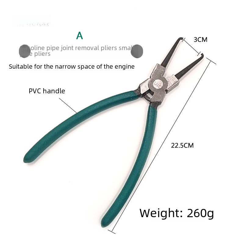 Gasoline pipe quick coupling removal pliers fuel pipe buckle pliers filter pliers tubing pliers tubing separation pliers(Green simple tubing tongs) - Image 3