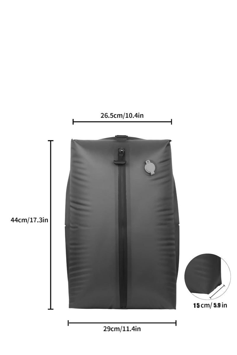 0 تي أوه وان تيك حقائب فراغ للسفر مع مضخة فراغ لاسلكية، حقائب فراغ موفرة بسعة 17 لترًا للسفر خفيفة الوزن ومتينة، حقائب ضغط فراغ قابلة لإعادة الاستخدام IP67 لحقائب السفر وحقائب الظهر والأمتعة والانتقال (قطعة واحدة + مضخة) - Image 5