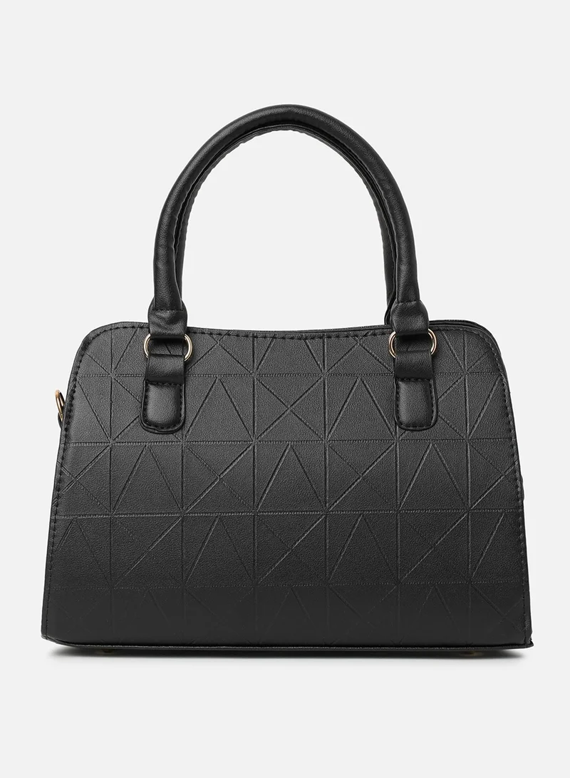 صوص هاوت Onyx Textured Black Handbag