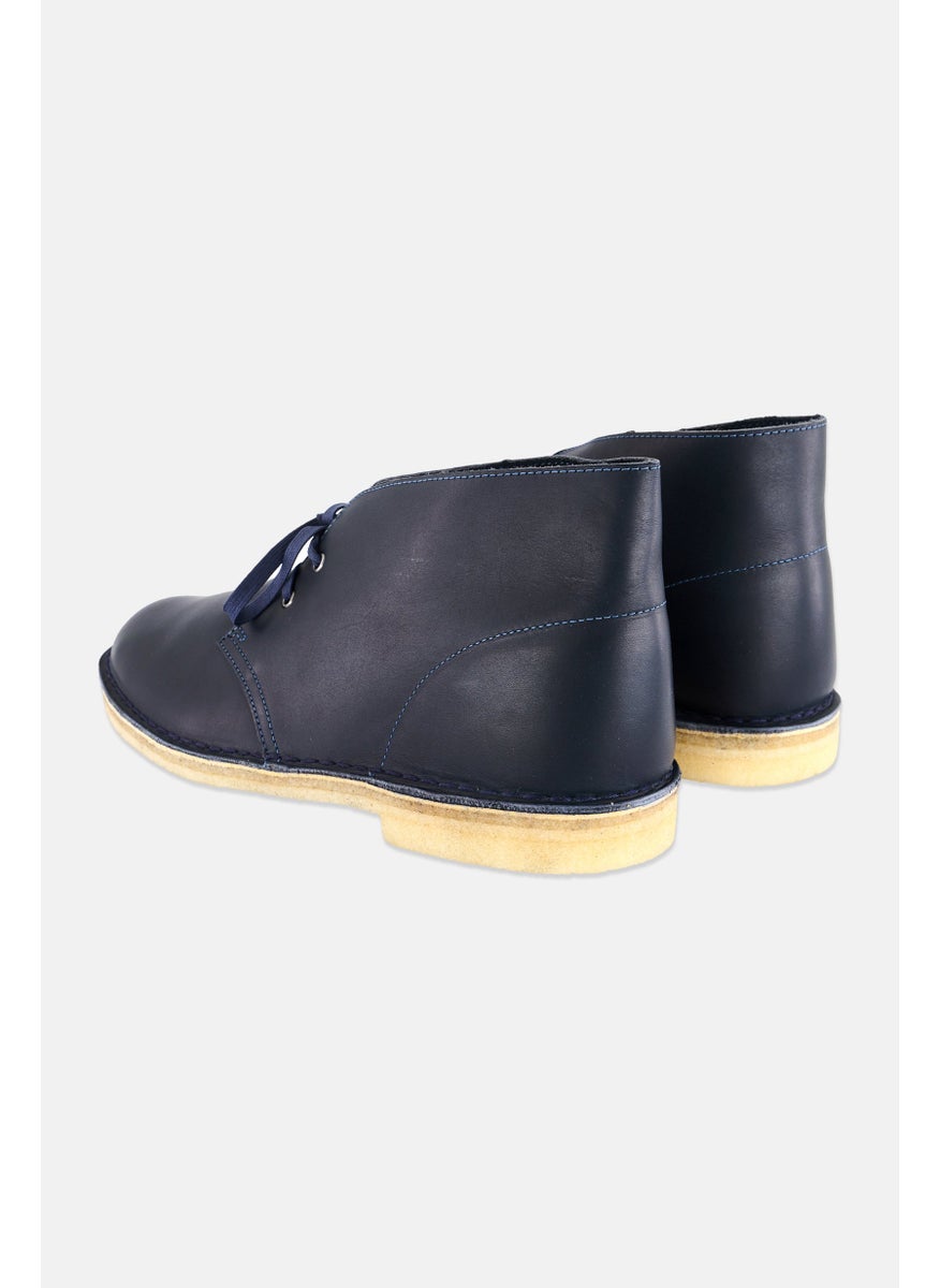 clarks Men Suede Lace Up Ankle Boots, Navy  - Image 1