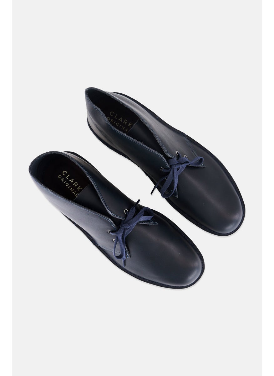 clarks Men Suede Lace Up Ankle Boots, Navy  - Image 3