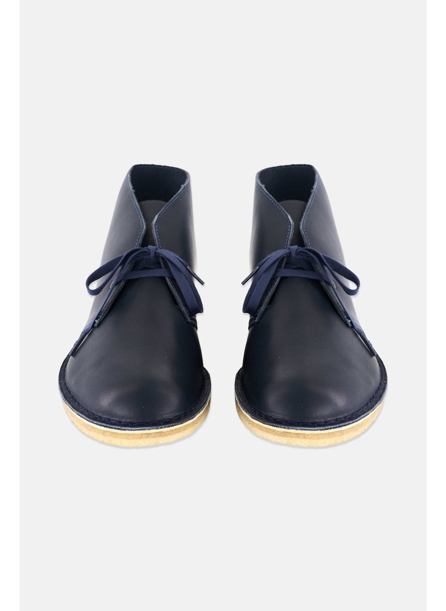 clarks Men Suede Lace Up Ankle Boots, Navy  - Image 2