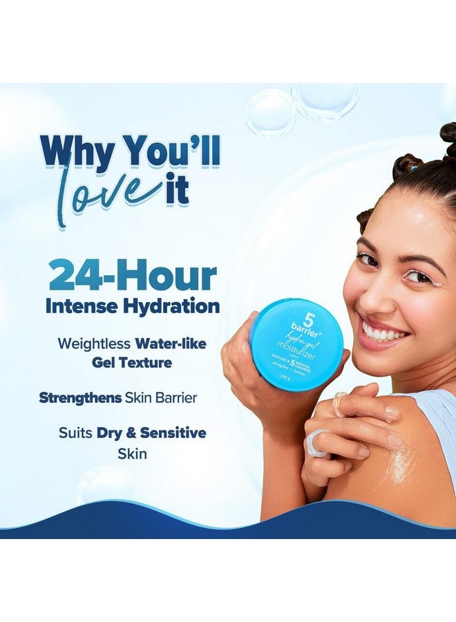 Aqualogica 5 Barrier+ Hydra Gel Moisturizer & Detan+ Dewy Sunscreen|24-Hour Intense Hydration | Removes Tan | SPF 50+ & PA++++ Protection For All Skin - Image 2
