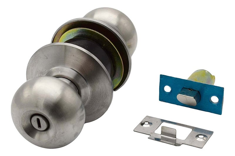 RAB Sliding Lock Stainless Steel Door Cylinder Lock For Main Door (Code:- Without Key Lock With Fitting). - Image 1